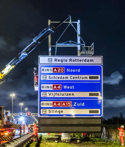 P+R cluster signs Rotterdam