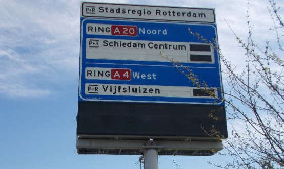 P+R Bewegwijzering en S-nummers Rotterdam 