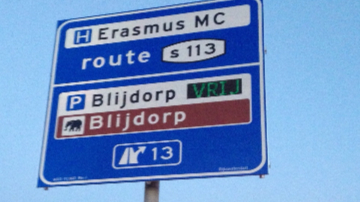 P+R signposting and S-numbering Rotterdam