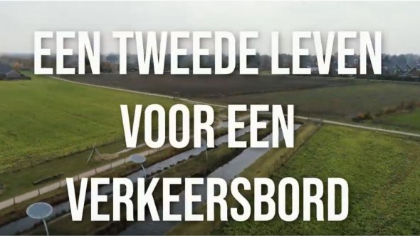 Een tweede leven voor een verkeersbord - AGMI Re-Sign®