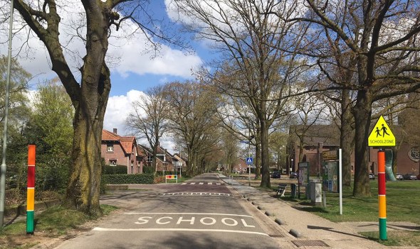 Straatmeubilair voor schoolzones