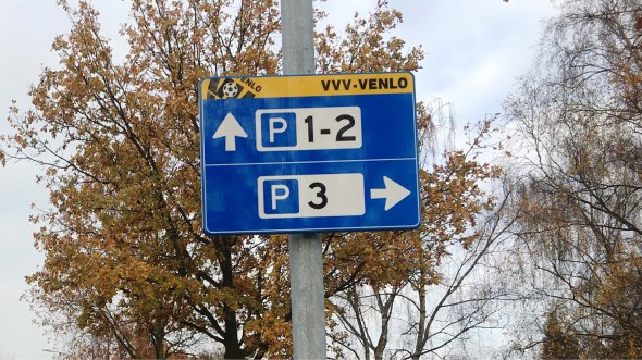 Parking signs stadium VVV-Venlo